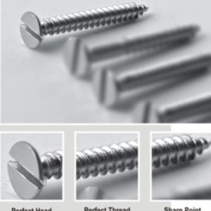 10. S.S CSK SLOTTED HEAD SELF TAPPING SCREWS(SS)